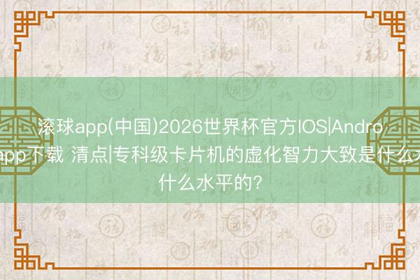 滚球app(中国)2026世界杯官方IOS|Android手机app下载 清点|专科级卡片机的虚化智力大致是什么水平的?