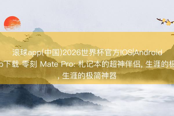 滚球app(中国)2026世界杯官方IOS|Android手机app下载 零刻 Mate Pro: 札记本的超神伴侣， 生涯的极简神器