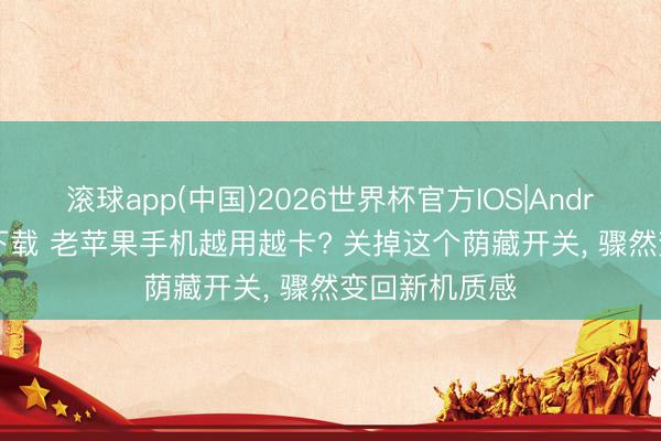 滚球app(中国)2026世界杯官方IOS|Android手机app下载 老苹果手机越用越卡? 关掉这个荫藏开关， 骤然变回新机质感