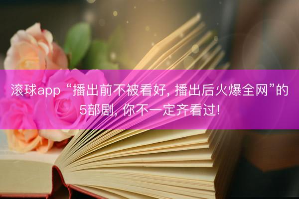滚球app “播出前不被看好， 播出后火爆全网”的5部剧， 你不一定齐看过!