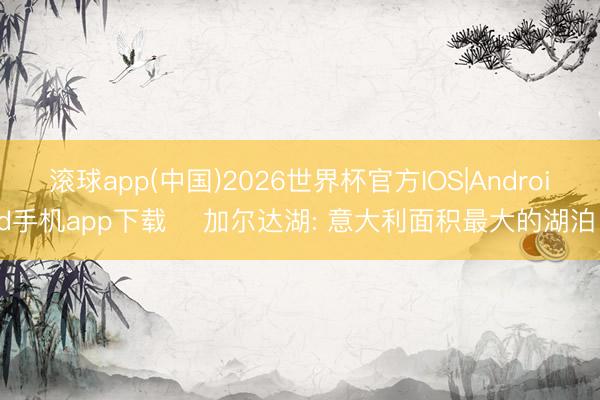 滚球app(中国)2026世界杯官方IOS|Android手机app下载 ‌加尔达湖: 意大利面积最大的湖泊!