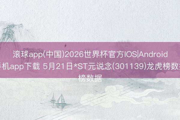 滚球app(中国)2026世界杯官方IOS|Android手机app下载 5月21日*ST元说念(301139)龙虎榜数据