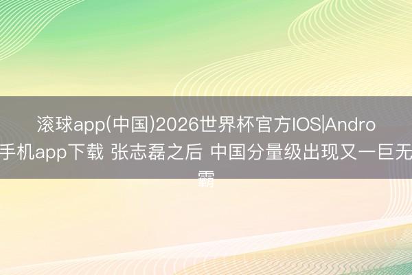 滚球app(中国)2026世界杯官方IOS|Android手机app下载 张志磊之后 中国分量级出现又一巨无霸