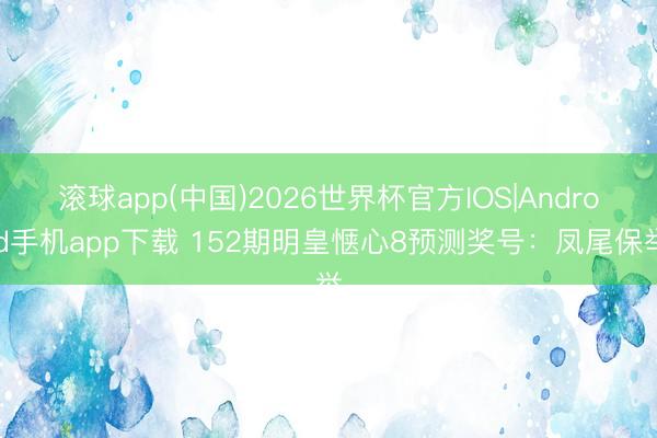滚球app(中国)2026世界杯官方IOS|Android手机app下载 152期明皇惬心8预测奖号：凤尾保举