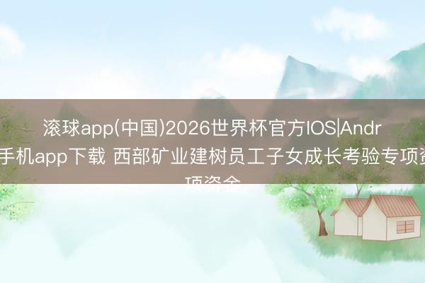 滚球app(中国)2026世界杯官方IOS|Android手机app下载 西部矿业建树员工子女成长考验专项资金